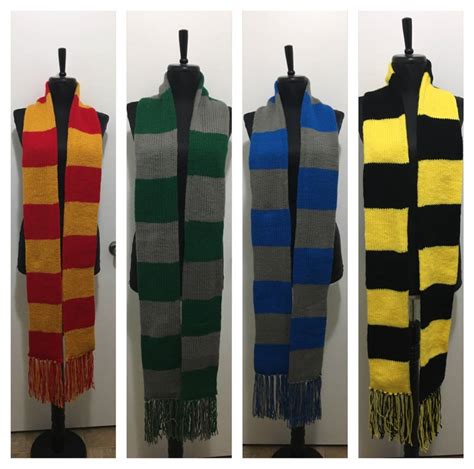 Harry Potter House Scarves by lonestardove on DeviantArt