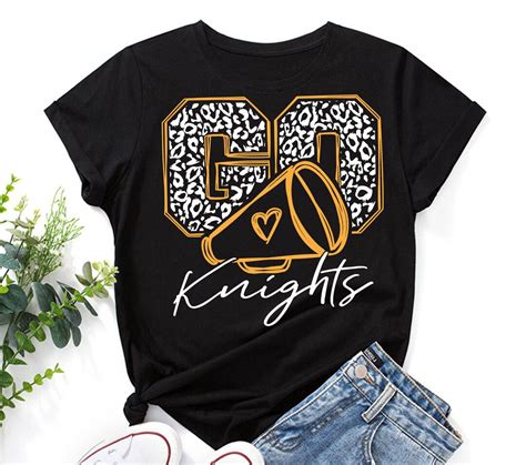 Go Knights Leopard Svg Knights Cheer Svg Knights Mascot Svg Cheer