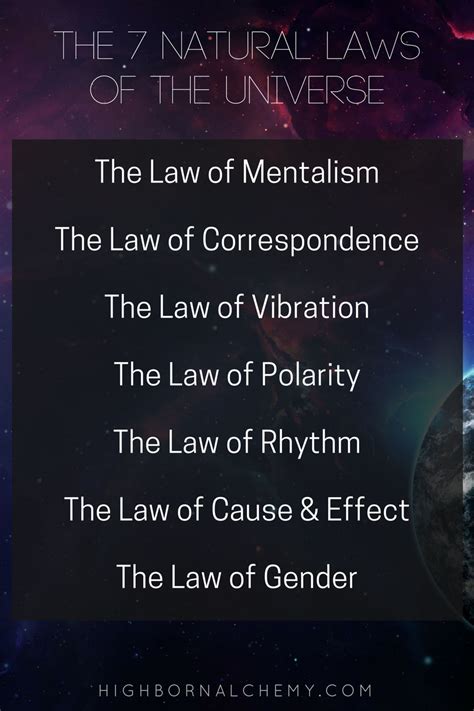 The 7 Universal Laws And How To Use Them Highborn Alchemy