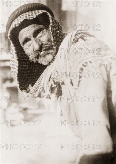 Portrait Of An Arab Man Palestine Portrait Of An Elderly Arab Man