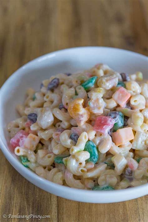 Filipino Style Sweet Macaroni Salad Recipe Bryont Blog