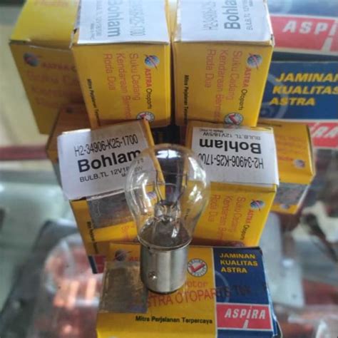 Jual Lampu Bohlam Stop Belakang 12V 18 5W All Type Motor Asli Aspira