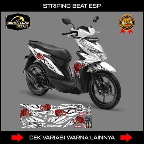 Jual Striping Honda Beat Esp Beat Esp Street Motif Venom Stiker