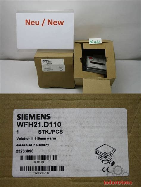 siemens WFH21 D110 Elektronischer Wasserzähler WFH 130 00