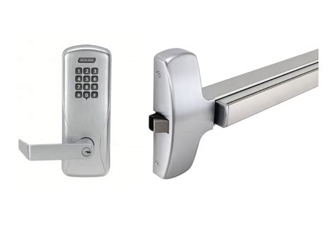 Schlage Co Keyless Lock With Falcon Rim Exit Device Kit