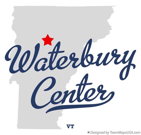 Map of Waterbury Center, VT, Vermont