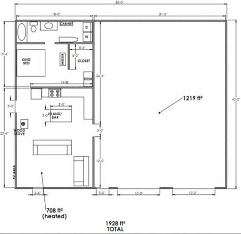 Metal Barn With Living Quarters Floor Plans | Floor Roma