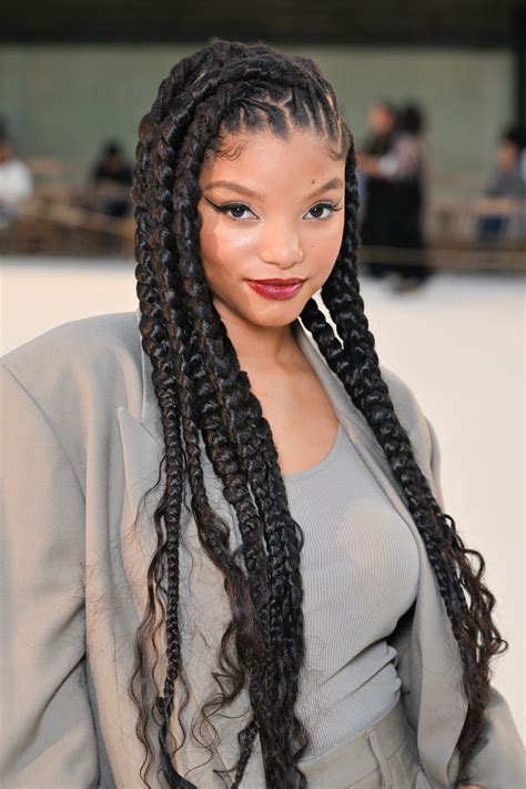 Halle Bailey Transformed Her Locs Into Curly Jumbo Braids — See the ...