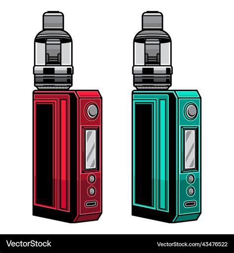 Simple Vape Mod Royalty Free Vector Image Vectorstock