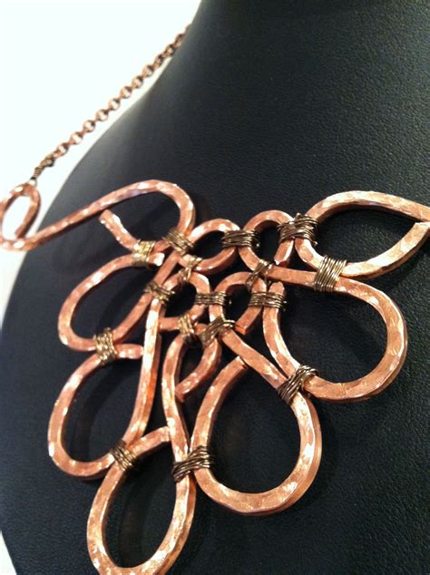 Buy Hand Hammered Copper Wire Necklace Try Handmade Gallery Free