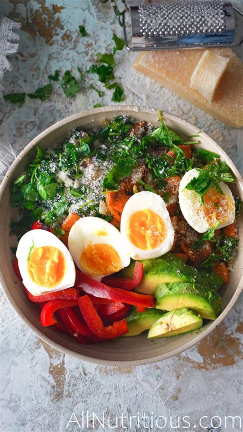 Savory Breakfast Bowl With Parmesan