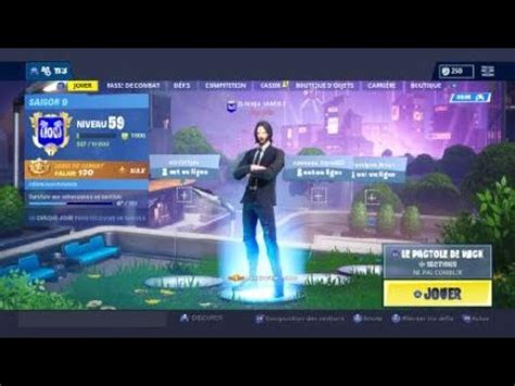 Jai D Bloquer Le Sac A Dos Des D Fi John Wick Fortnite Saison Youtube