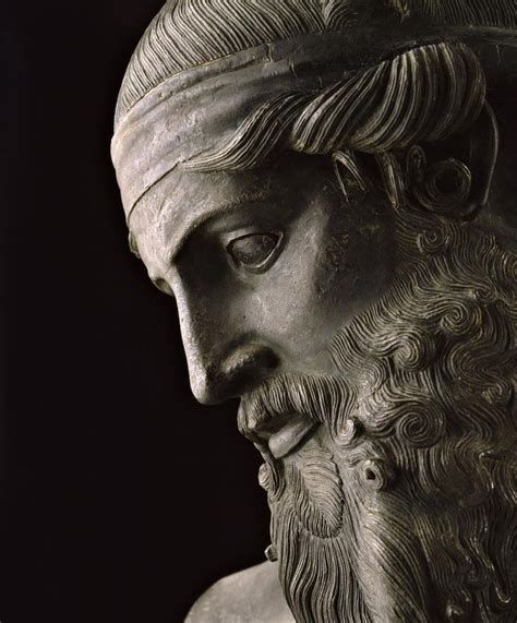 Presumed Bust Of Plato Bronze1st Century Bc Roman Replica Of A