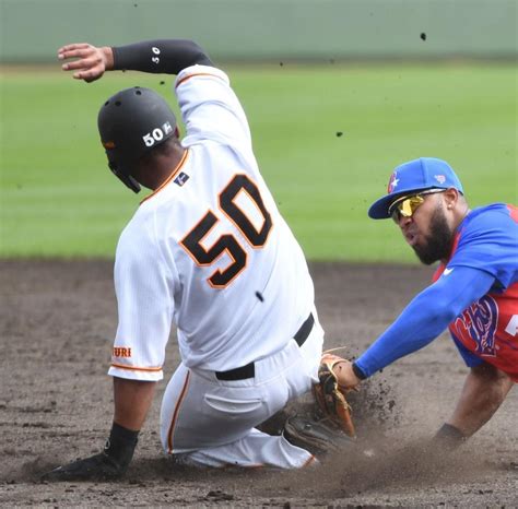 巨人・オコエが躍動！移籍後初の対外試合でいきなり初安打 好走塁も披露 野球 デイリースポーツ Online