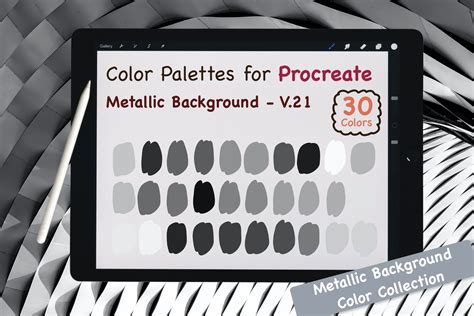 Procreate Color Palettes Metallic V Graphic By Jennythip