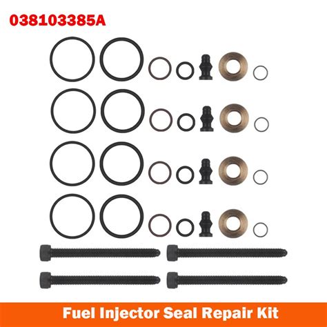 4 Set Injector Seal Clamp Bolts Fuel Injector Seal Repair Kit For 1 9 2 0