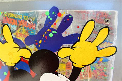 métal mickey 3 by Maxime Andriot 2022 Painting Acrylic Graffiti on