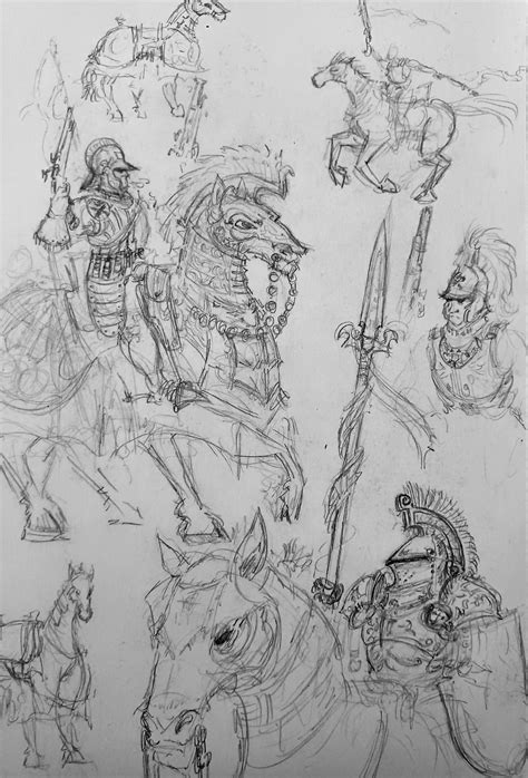 Horseback Rider Sketches by ErnieH42 on DeviantArt