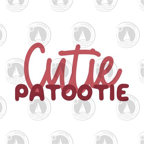 Cutie Patootie Png Svg Commercial Use Minimalist Silhouette Etsy