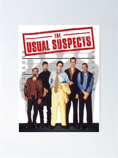 "The Usual Suspects" Poster for Sale by ColleenCDemu | Redbubble