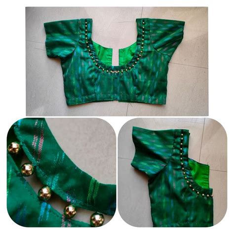 Simple Beads Work Blouse Fancy Blouse Designs Latest Model Blouse