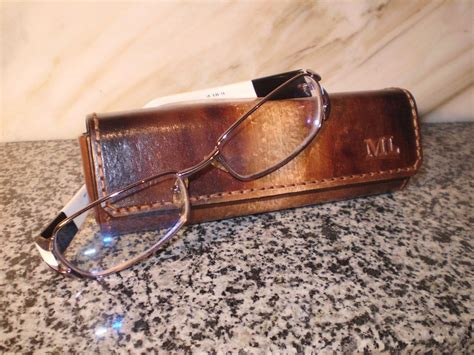 Leather Glasses Case Eyeglasses Case Personalized Glasses Case Etsy Leather Eyeglass Cases