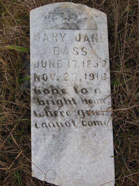 Mary Jane Polly Pickles Bass M Morial Find A Grave