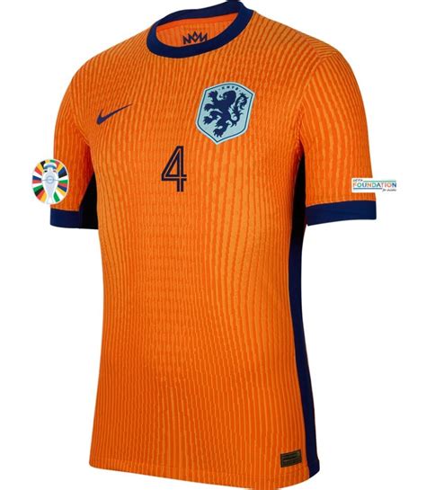 Virgil Van Dijk Netherlands 24 25 Authentic Home Jersey JerseyMotion