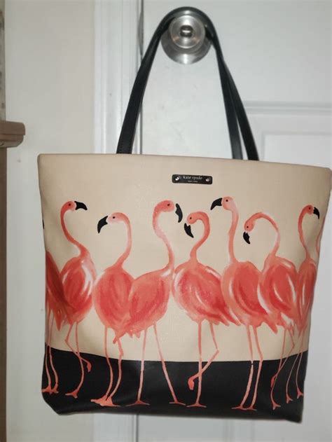 Kate Spade Flamingo Tote Set On Mercari Flamingo Tote Kate Spade Flamingo Kate Spade