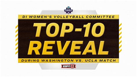 Ncaa Di Volleyball Committee To Reveal Top 10 This Sunday On Espnu