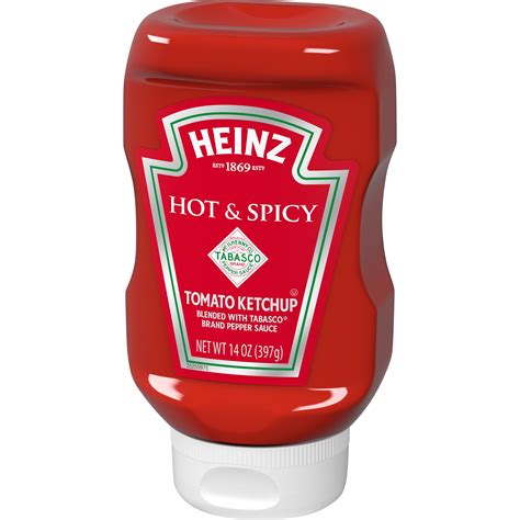 Heinz Hot Spicy Tomato Ketchup 14 Oz Squeeze Bottle EBay