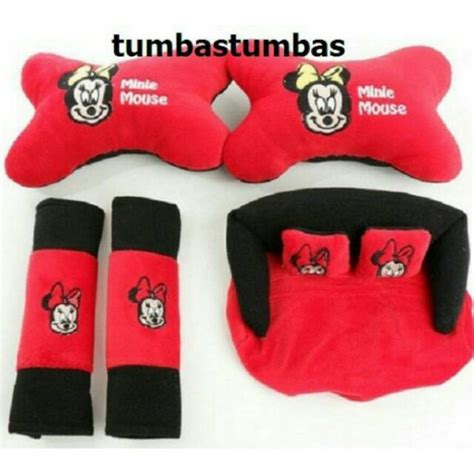 Jual Bantal Mobil Minnie Mouse 3 In 1 Bantal Mobil Bantal Mobil