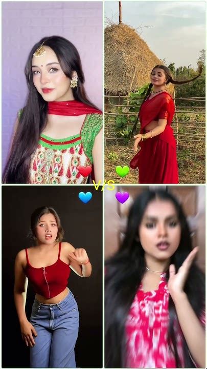 Who Is Looking Best ️ Simpal Kharel 🆚 Dipika Rana 🆚 Neha 🆚 Isha