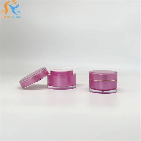 15 G 30 G 50 G Straight Round Acrylic Cream Bottle Buy Cream Jar Set