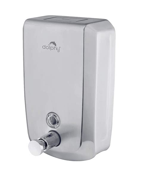 Manual Stainless Steel Soap Dispenser 800ML Push Button Wall Mounted