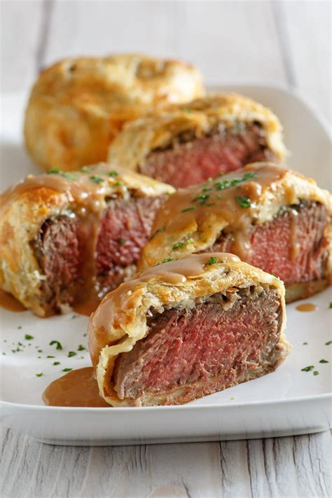 Beef Wellingtons With Gorgonzola And Madeira Wine Sauce Recipe