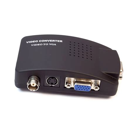 Axgear Bnc To Vga Converter S Video To Vga Monitor Signal Adapter Box