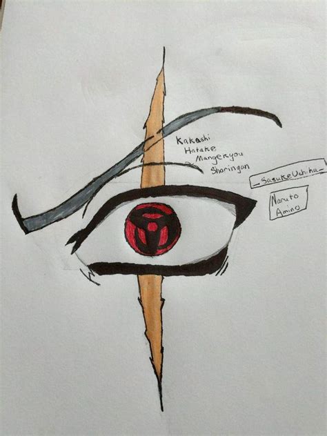 Kakashi Mangekyou Sharingan Drawing