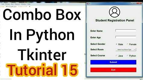 Combobox In Python Tkinter Tutorial Youtube