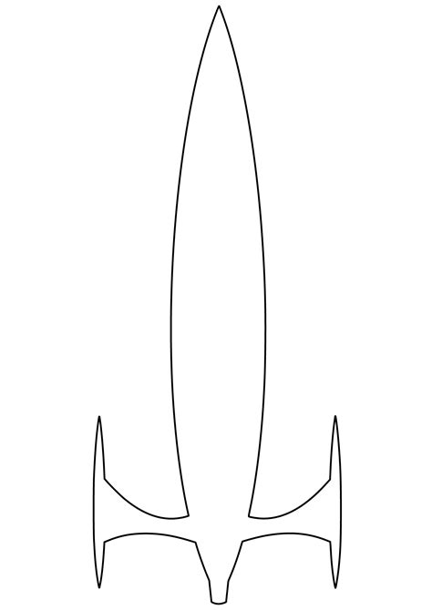 Shape of Rocket | Free Printable Papercraft Templates