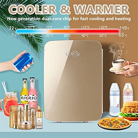 Rocboc Liter Can Mini Fridge For Bedroom Rapid Cooling Skincare