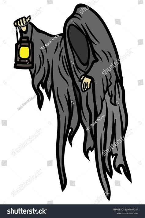 Grim Reaper Horror Dark Night Ghost Stock Vector (Royalty Free ...