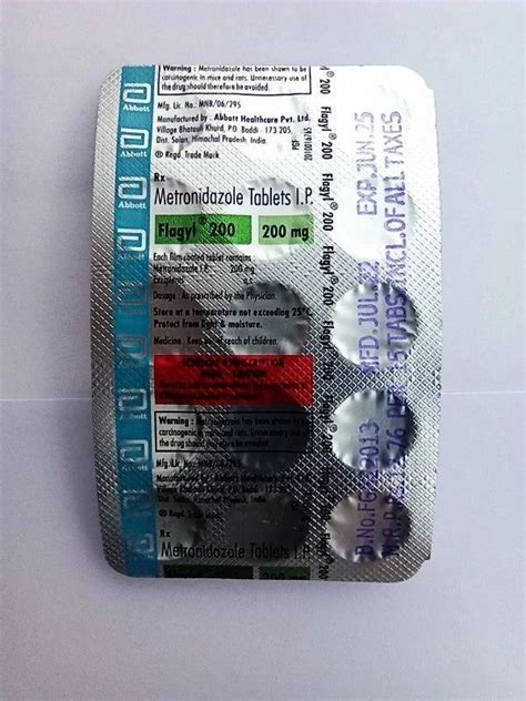 Metronidazole Tablets 200mg FLAGYL At Rs 12 26 Strip Metronidazole