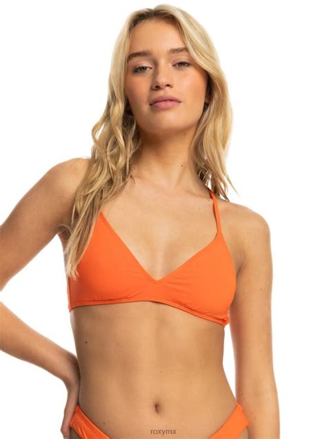 Roxy mujer top de bikini de triángulo clásico de playa 68XP0910