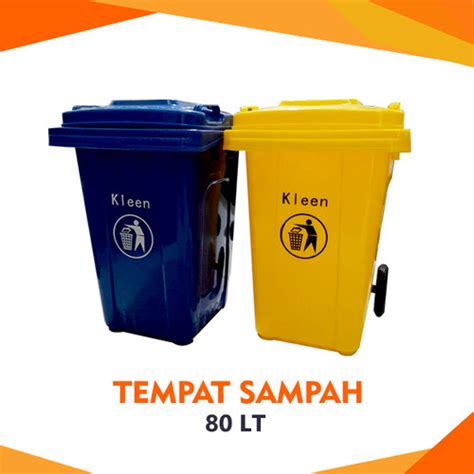 Jual Tempat Sampah Dengan Tutup Dan Roda Garbage Bin Sulo 80 Liter