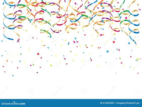 Party Streamers And Confetti Cartoon Vector | CartoonDealer.com #24847771