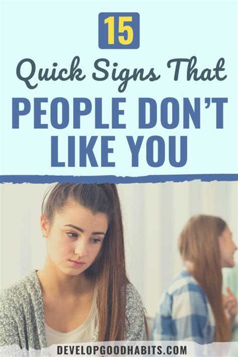 15 Quick Signs That People Dont Like You