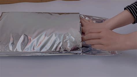 Aluminum Foil Compressed Insulated Thermal Pouches Self Inflating Thermal Envelopes For Food