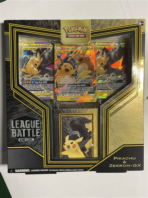 Pokemon Pikachu Zekrom Gx League Battle Deck Values Mavin