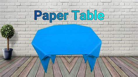 How To Make Round Table With Paper Easy Instructions Youtube